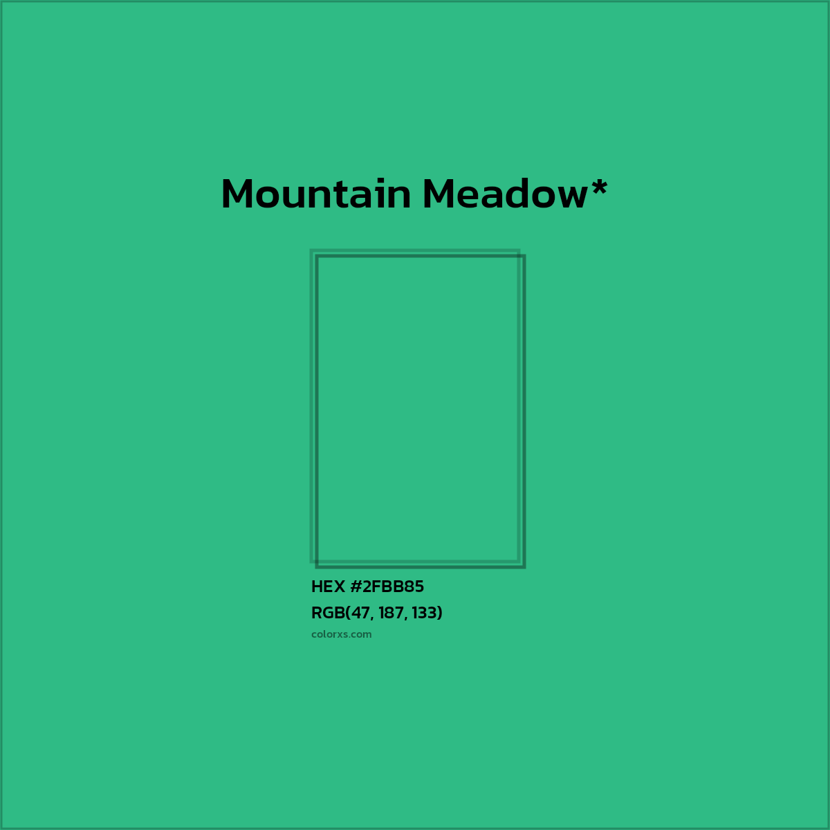 HEX #2FBB85 Color Name, Color Code, Palettes, Similar Paints, Images
