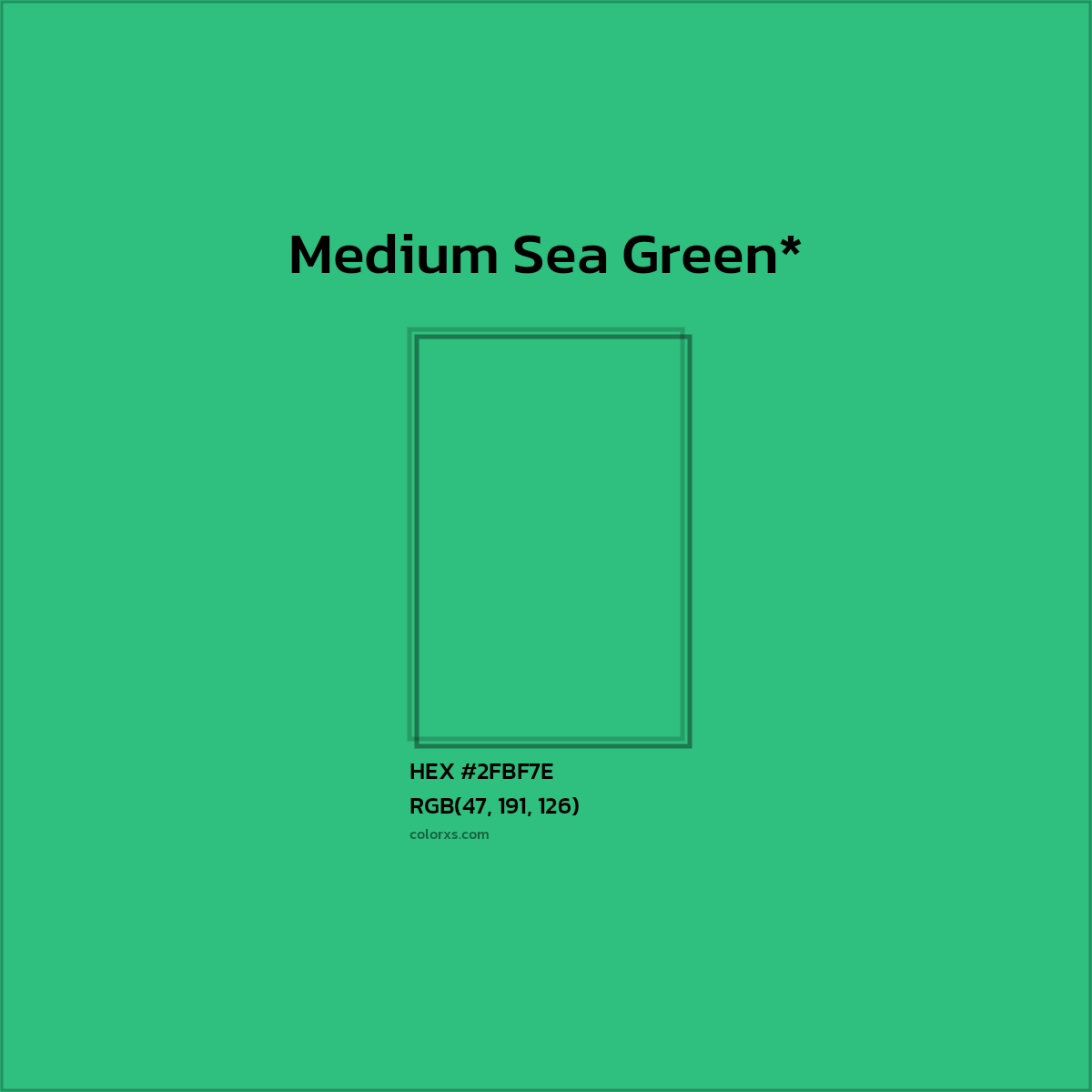 HEX #2FBF7E Color Name, Color Code, Palettes, Similar Paints, Images