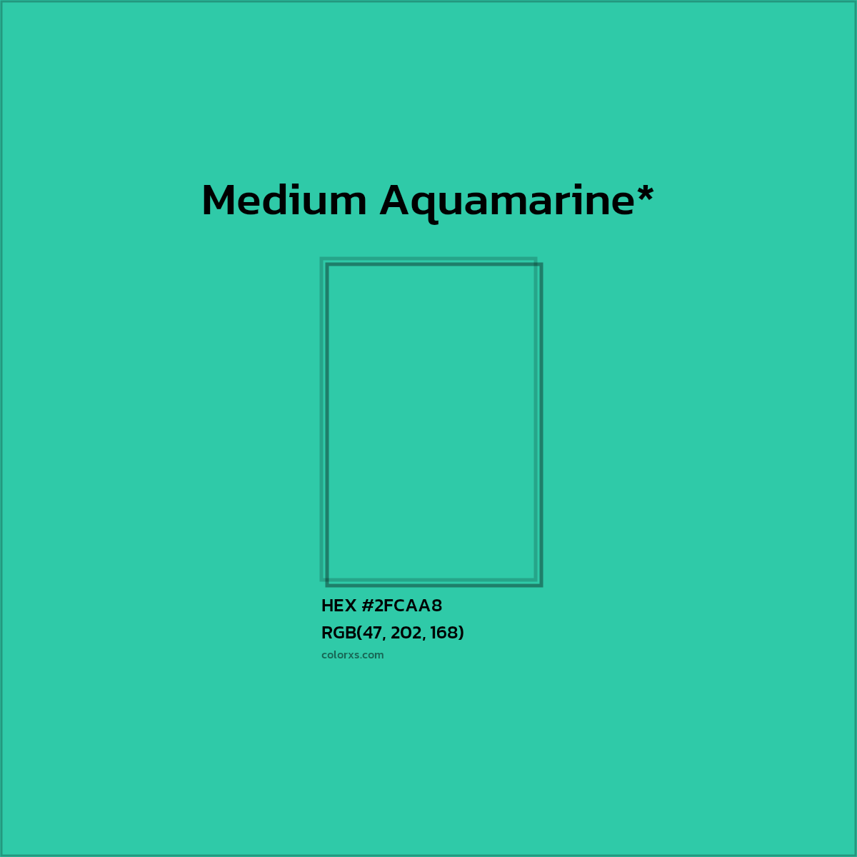 HEX #2FCAA8 Color Name, Color Code, Palettes, Similar Paints, Images