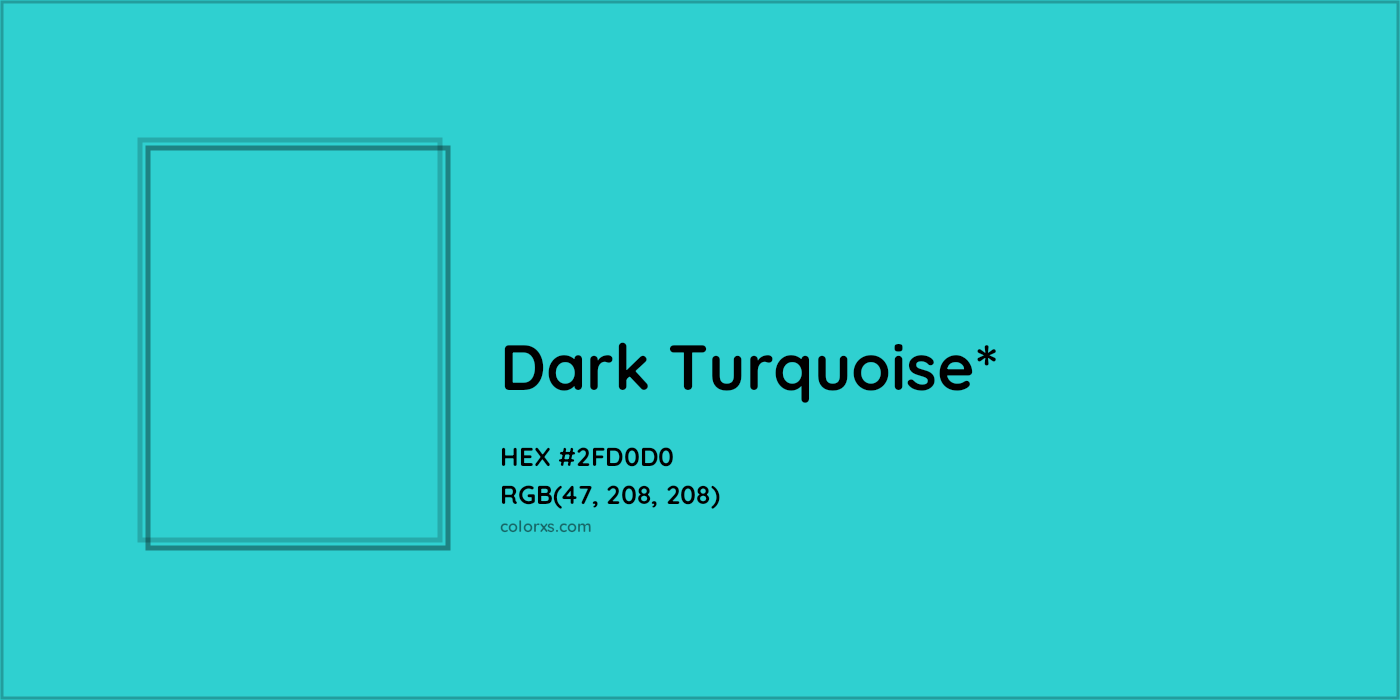 HEX #2FD0D0 Color Name, Color Code, Palettes, Similar Paints, Images