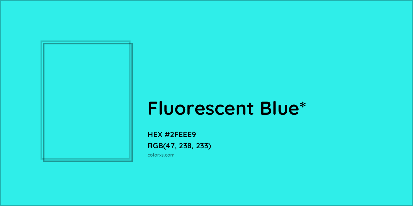 HEX #2FEEE9 Color Name, Color Code, Palettes, Similar Paints, Images