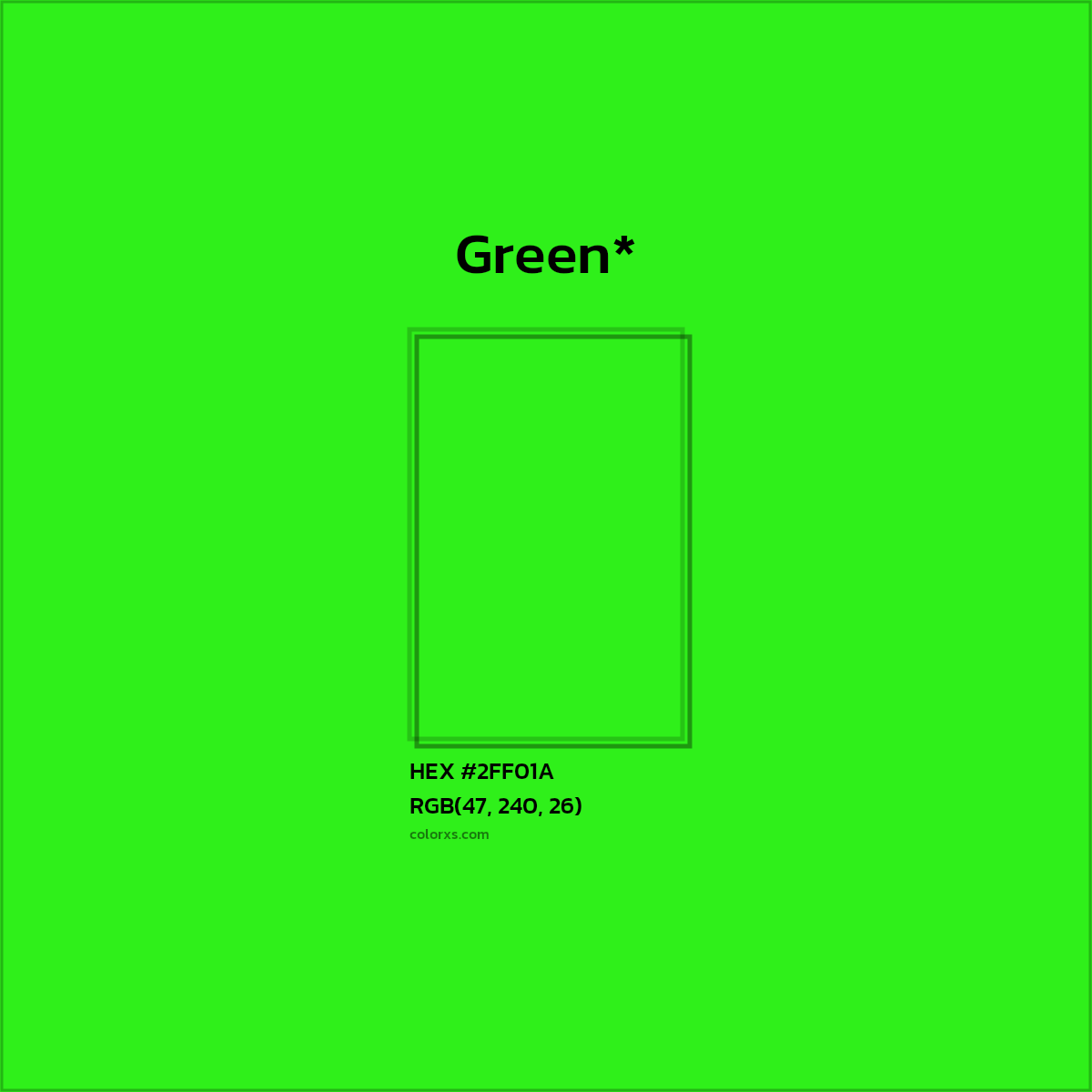 HEX #2FF01A Color Name, Color Code, Palettes, Similar Paints, Images