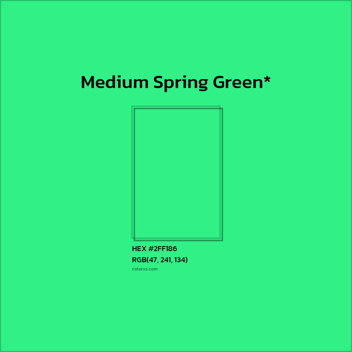 HEX #2FF186 Color Name, Color Code, Palettes, Similar Paints, Images