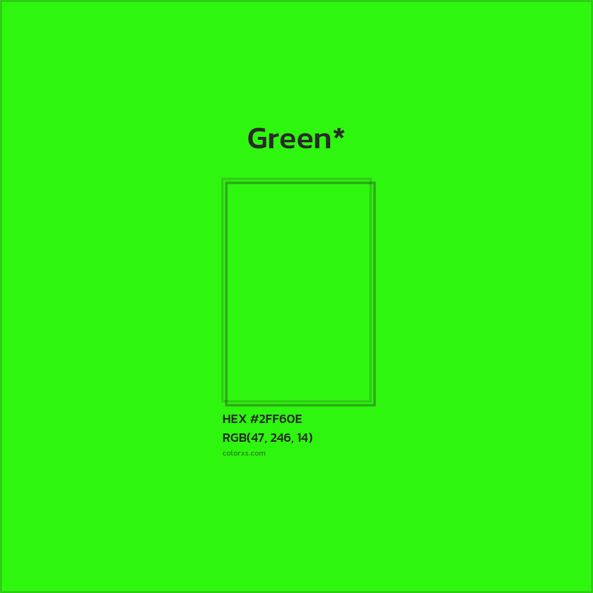 HEX #2FF60E Color Name, Color Code, Palettes, Similar Paints, Images