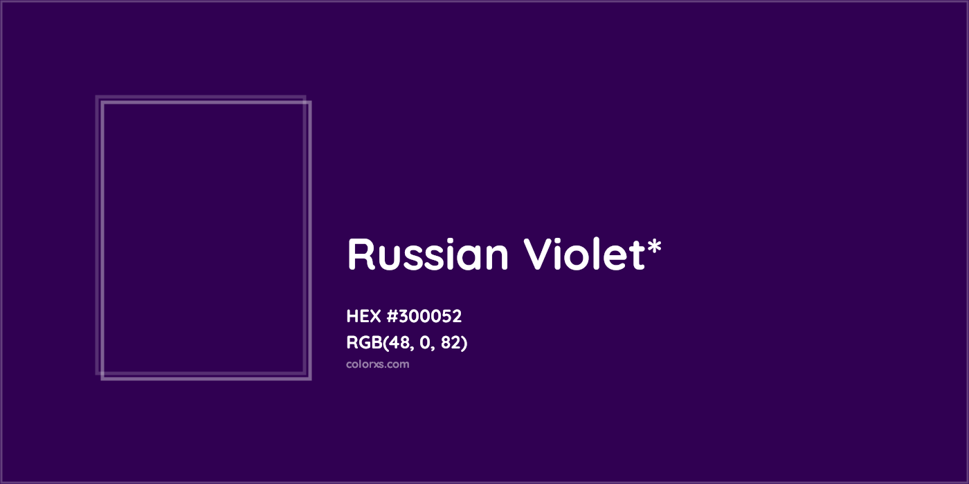 HEX #300052 Color Name, Color Code, Palettes, Similar Paints, Images