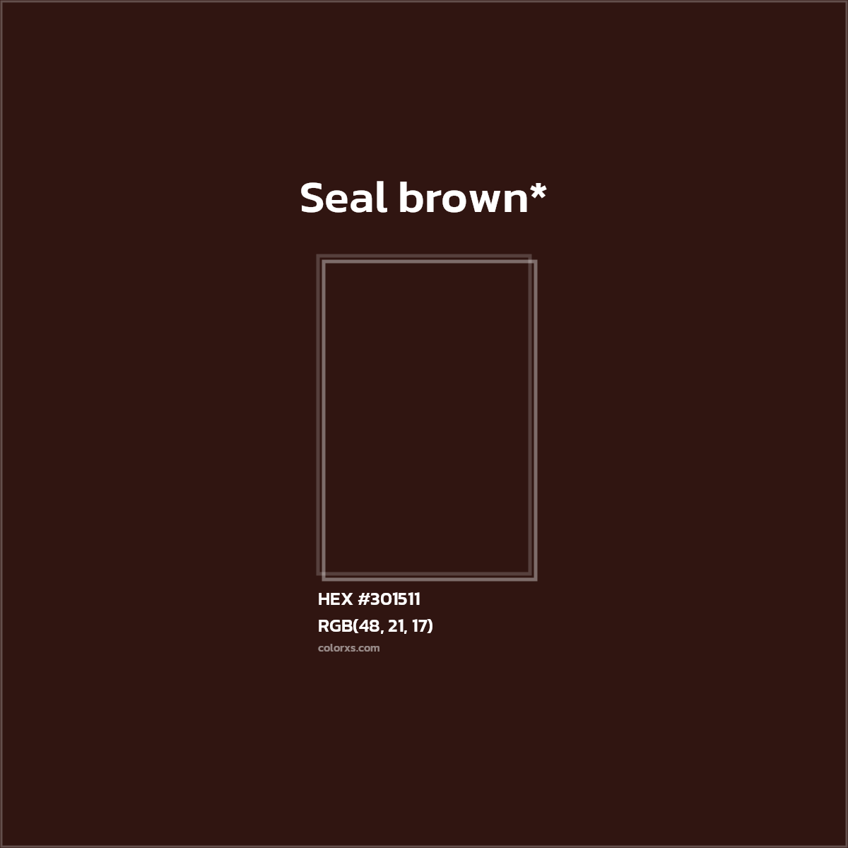 HEX #301511 Color Name, Color Code, Palettes, Similar Paints, Images