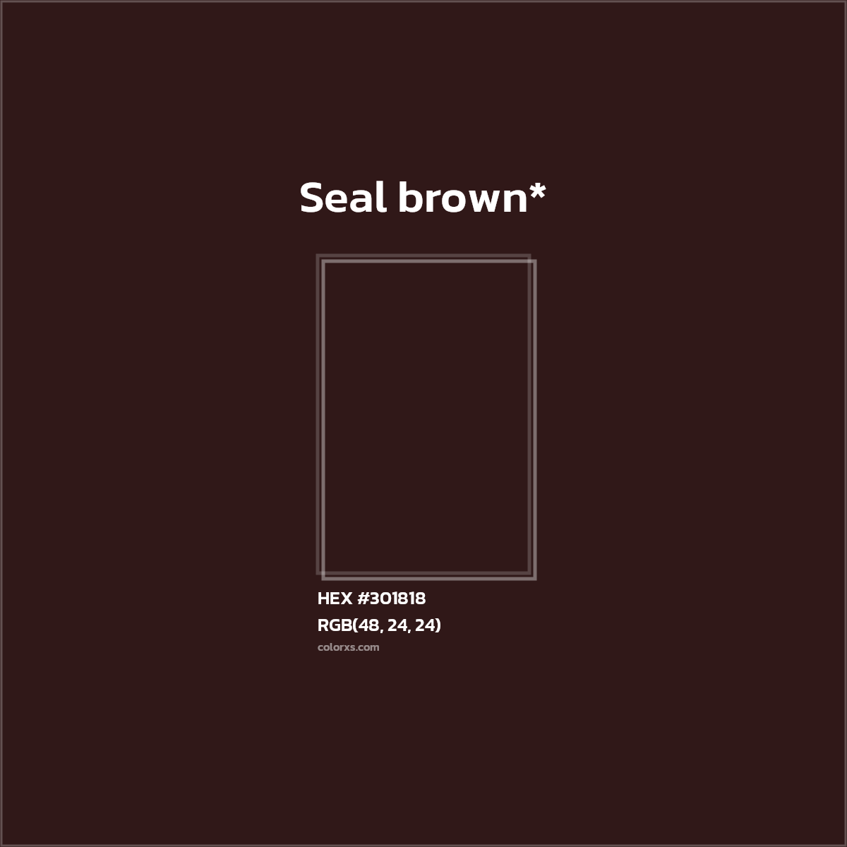 HEX #301818 Color Name, Color Code, Palettes, Similar Paints, Images