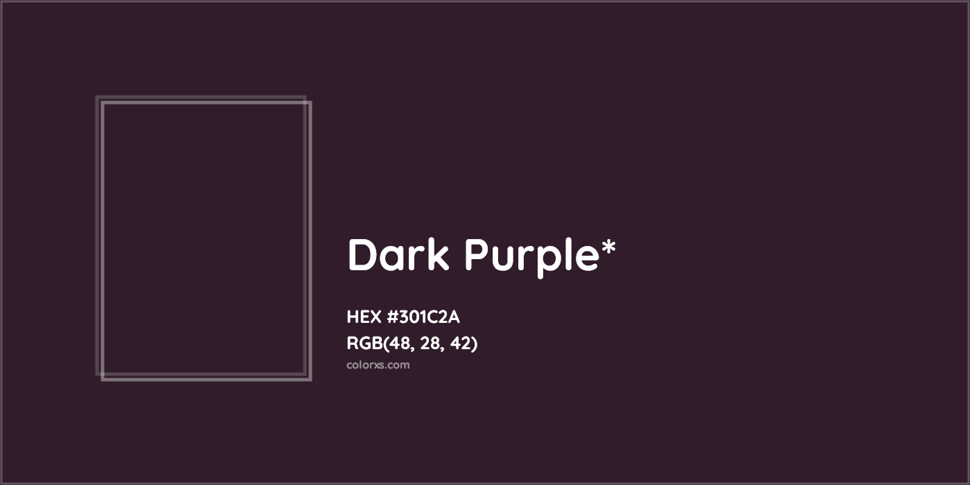 HEX #301C2A Color Name, Color Code, Palettes, Similar Paints, Images