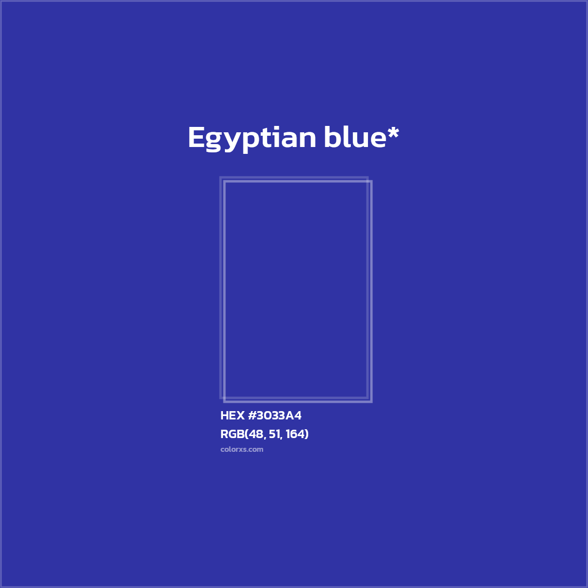 HEX #3033A4 Color Name, Color Code, Palettes, Similar Paints, Images
