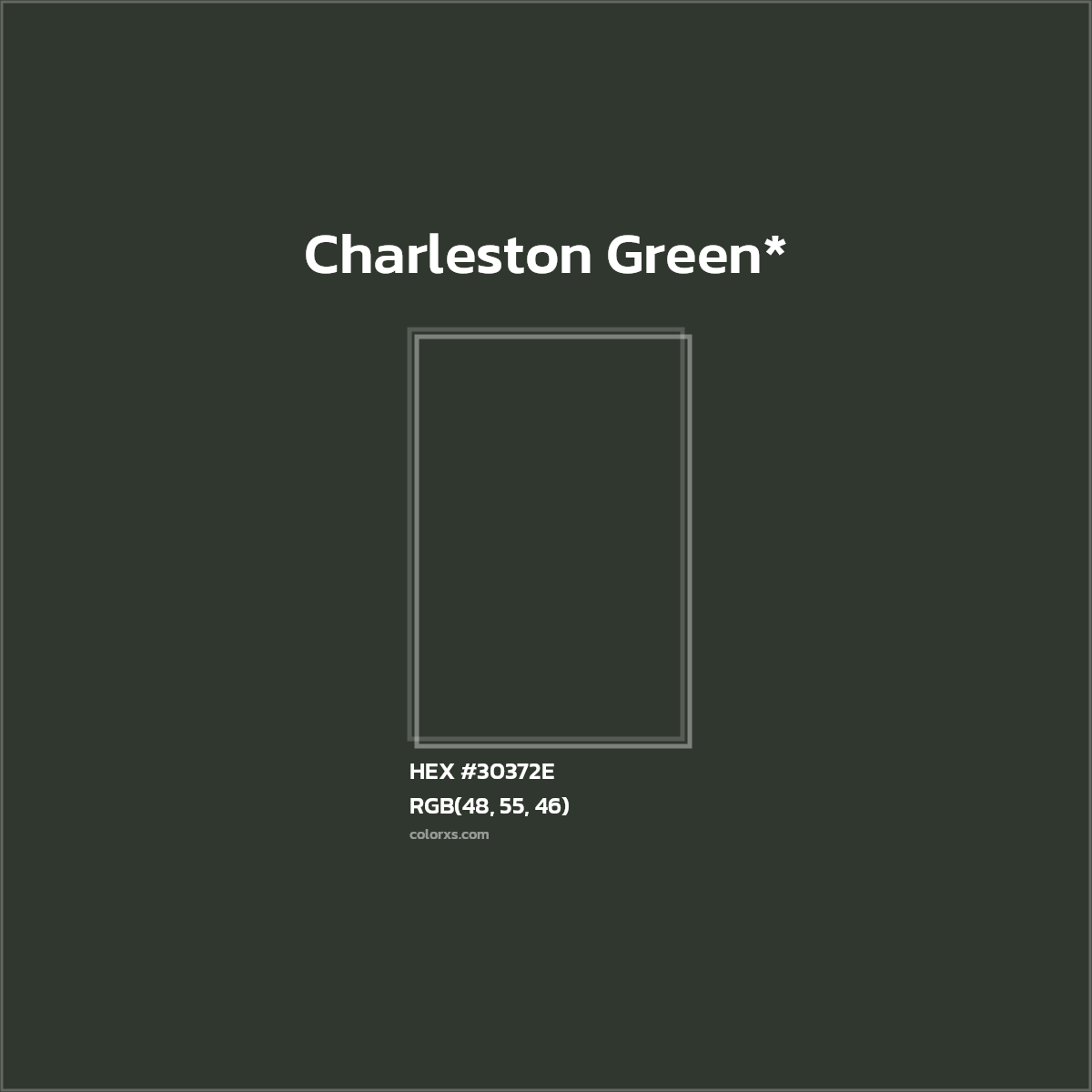 HEX #30372E Color Name, Color Code, Palettes, Similar Paints, Images