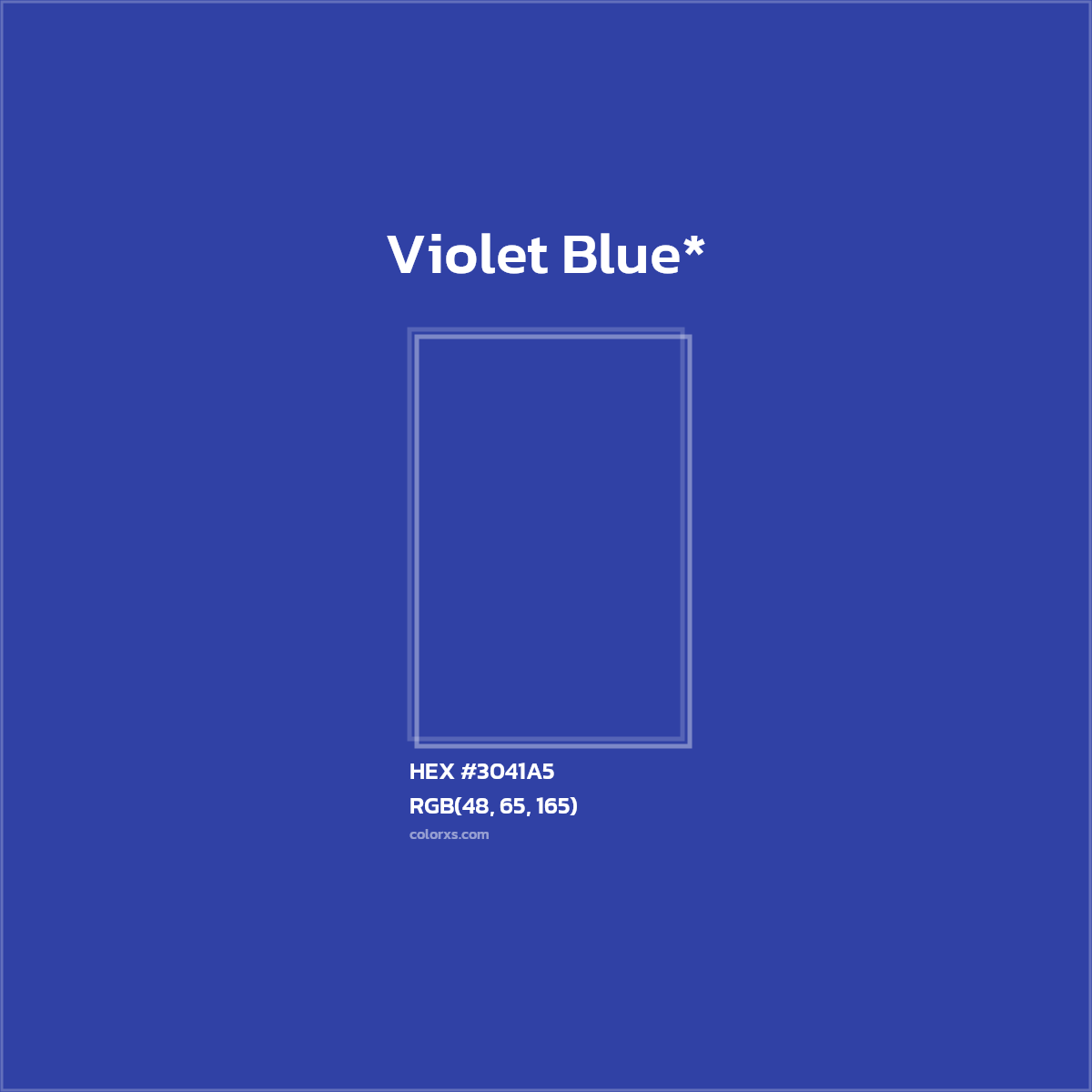 HEX #3041A5 Color Name, Color Code, Palettes, Similar Paints, Images