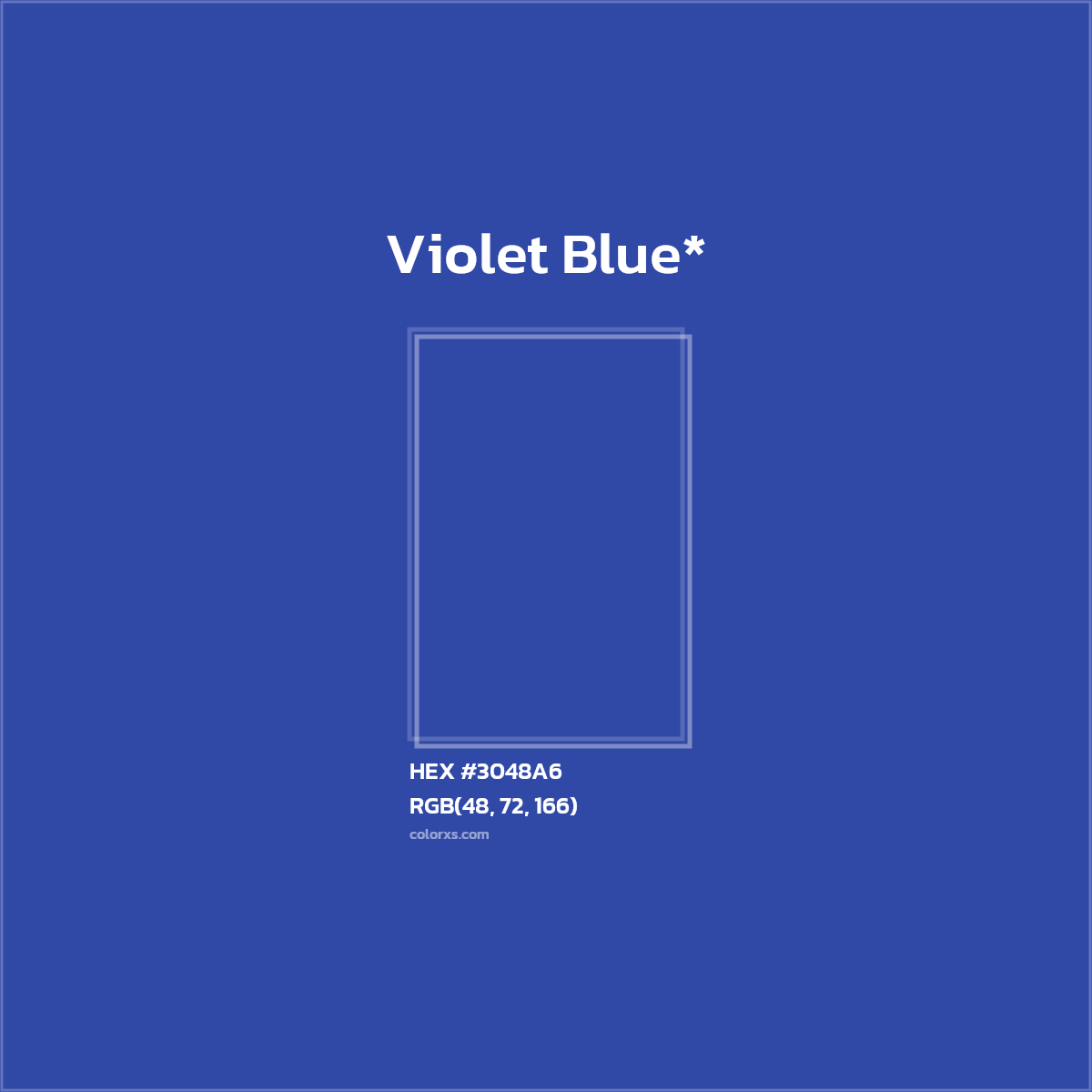 HEX #3048A6 Color Name, Color Code, Palettes, Similar Paints, Images