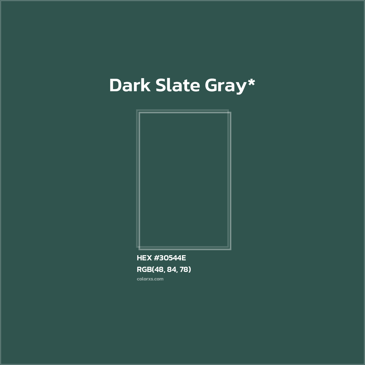 HEX #30544E Color Name, Color Code, Palettes, Similar Paints, Images