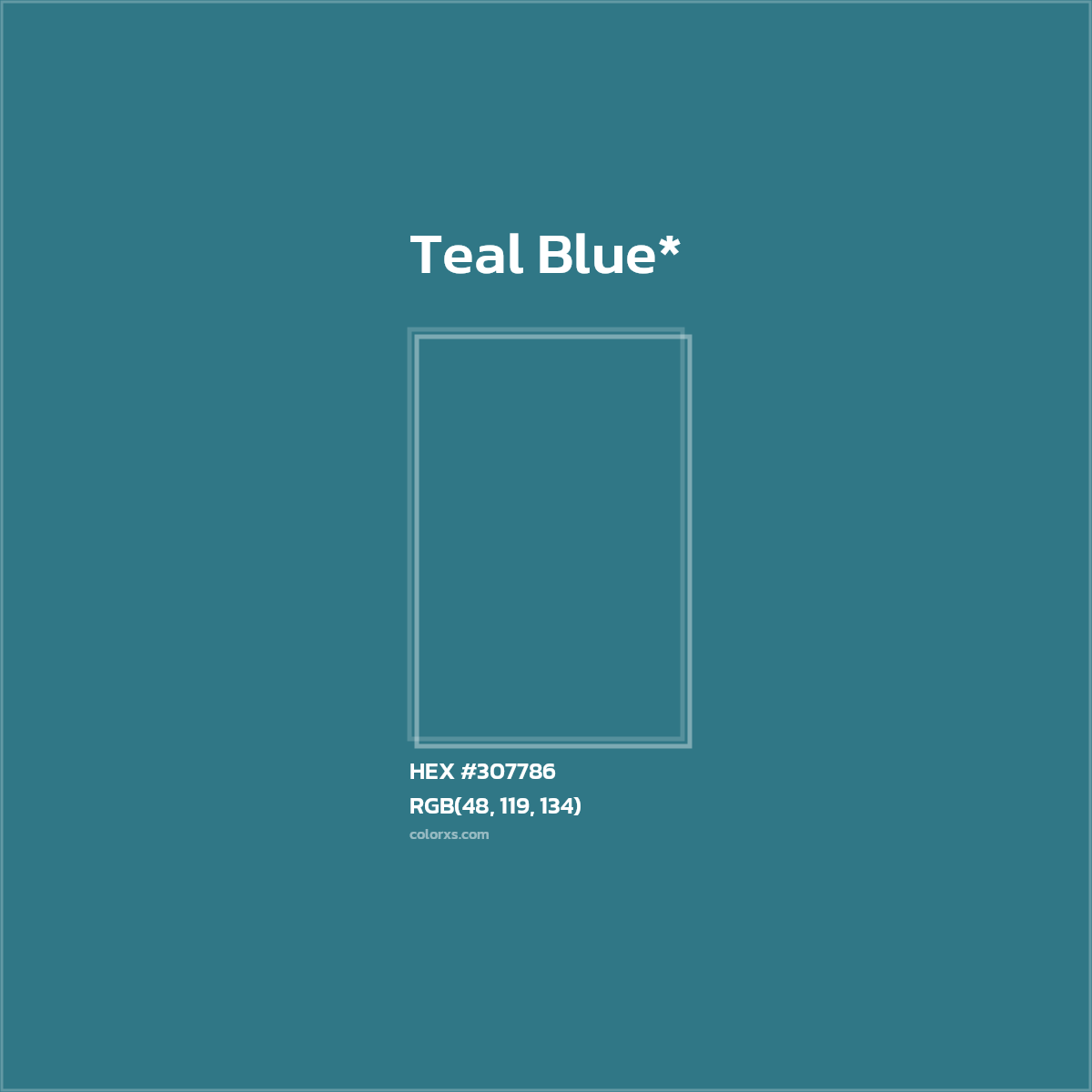 HEX #307786 Color Name, Color Code, Palettes, Similar Paints, Images