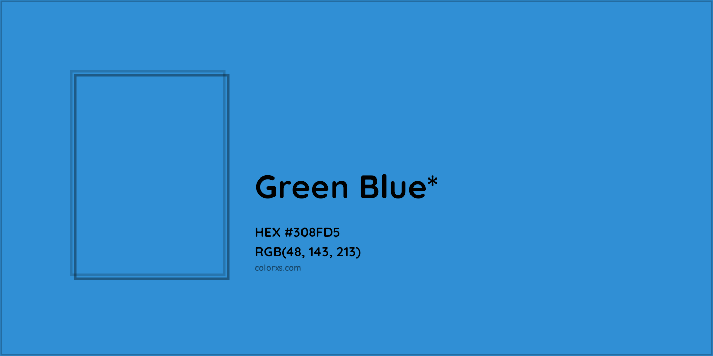HEX #308FD5 Color Name, Color Code, Palettes, Similar Paints, Images