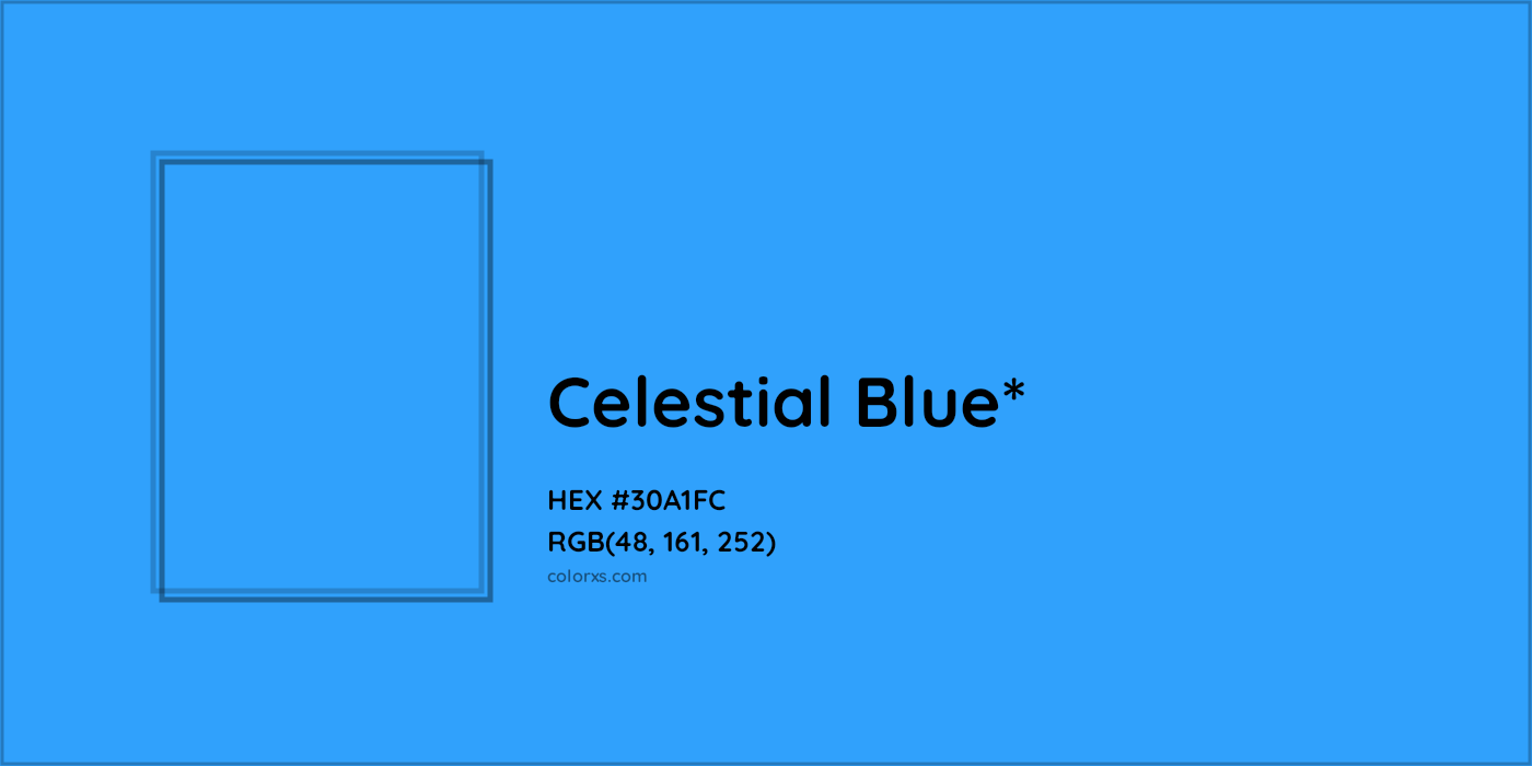 HEX #30A1FC Color Name, Color Code, Palettes, Similar Paints, Images
