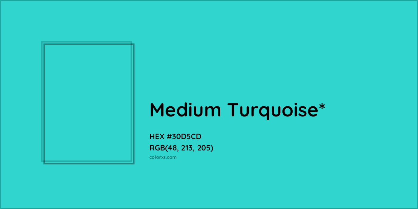 HEX #30D5CD Color Name, Color Code, Palettes, Similar Paints, Images