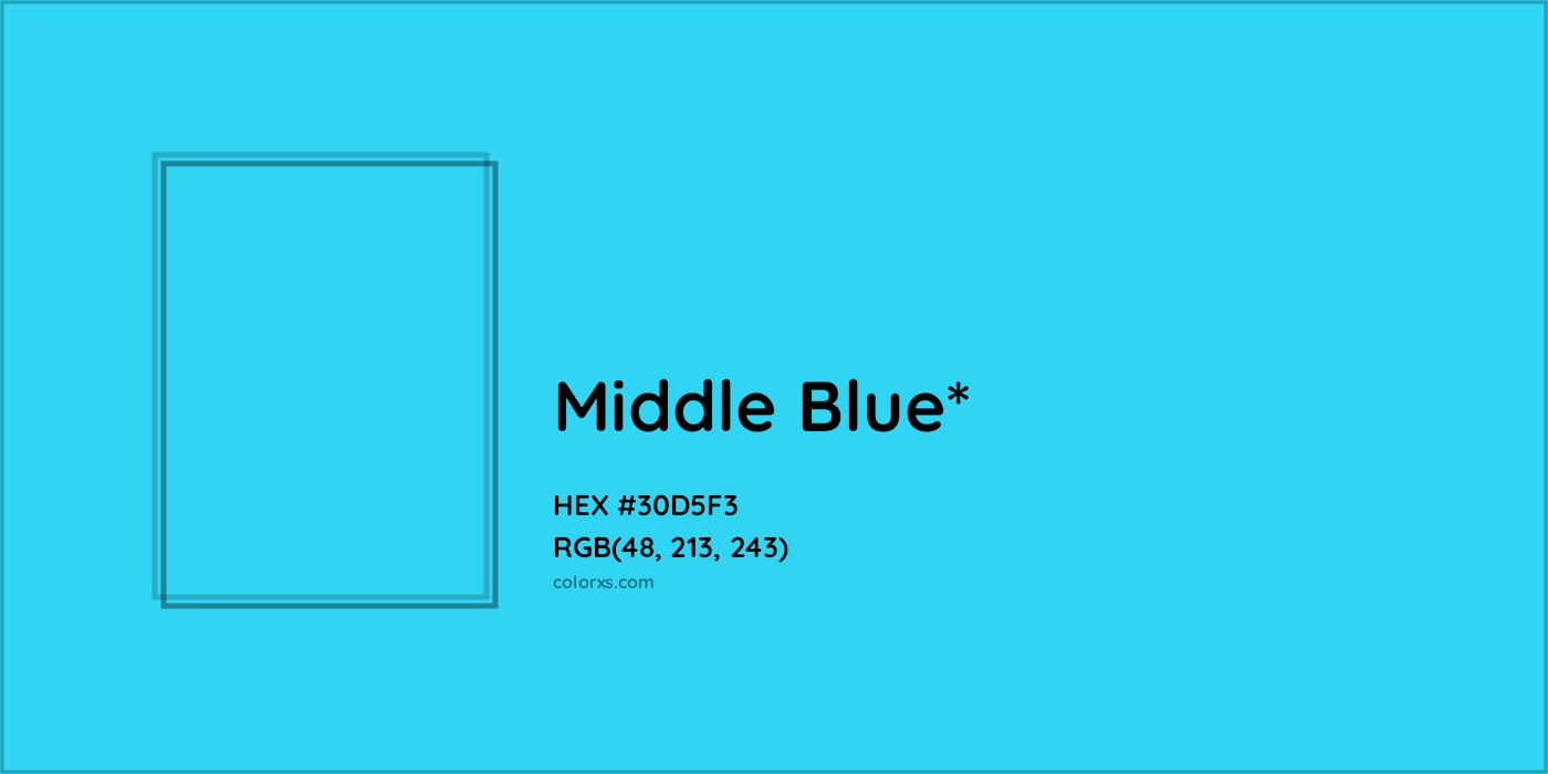 HEX #30D5F3 Color Name, Color Code, Palettes, Similar Paints, Images