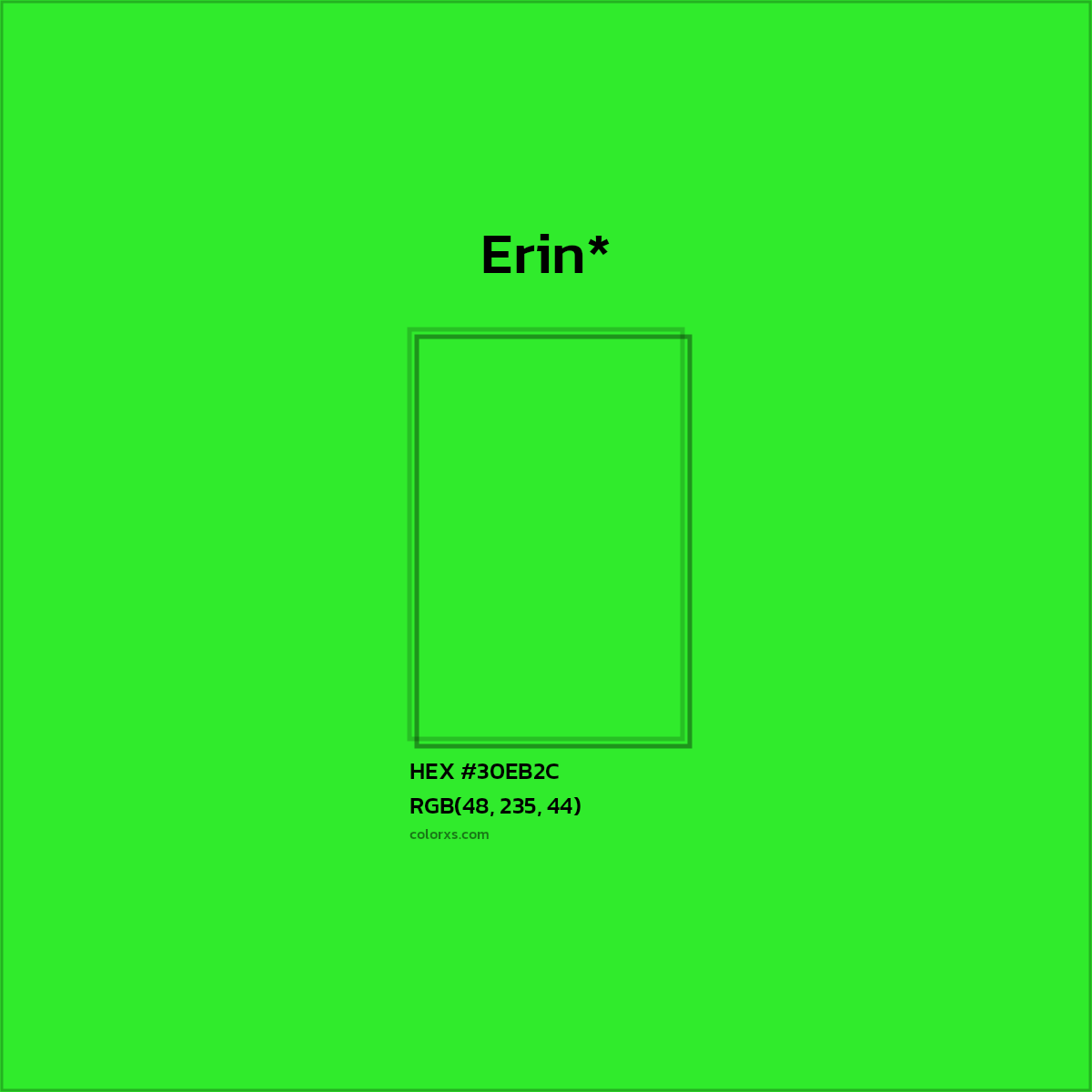 HEX #30EB2C Color Name, Color Code, Palettes, Similar Paints, Images