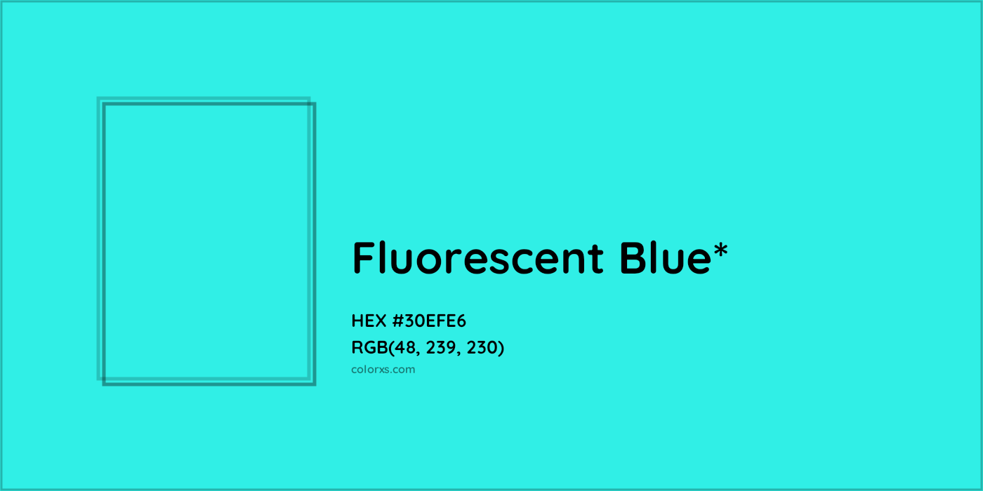 HEX #30EFE6 Color Name, Color Code, Palettes, Similar Paints, Images