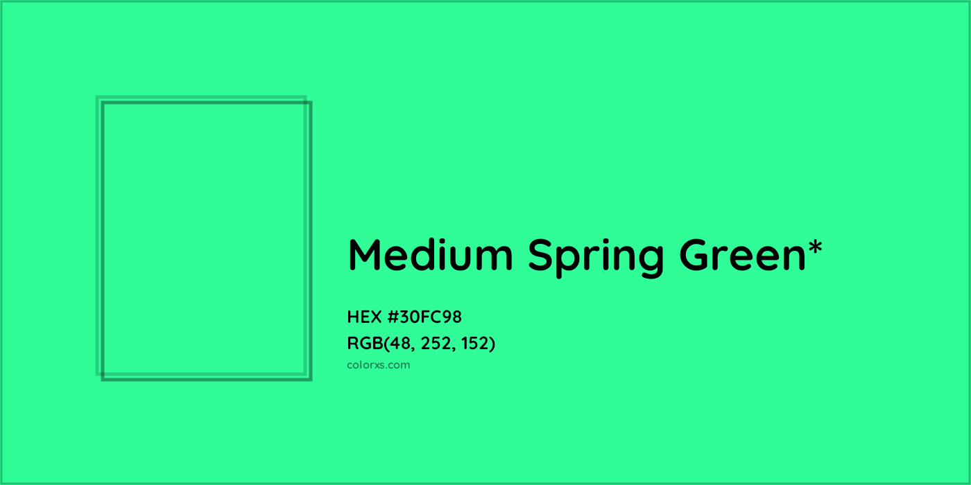 HEX #30FC98 Color Name, Color Code, Palettes, Similar Paints, Images