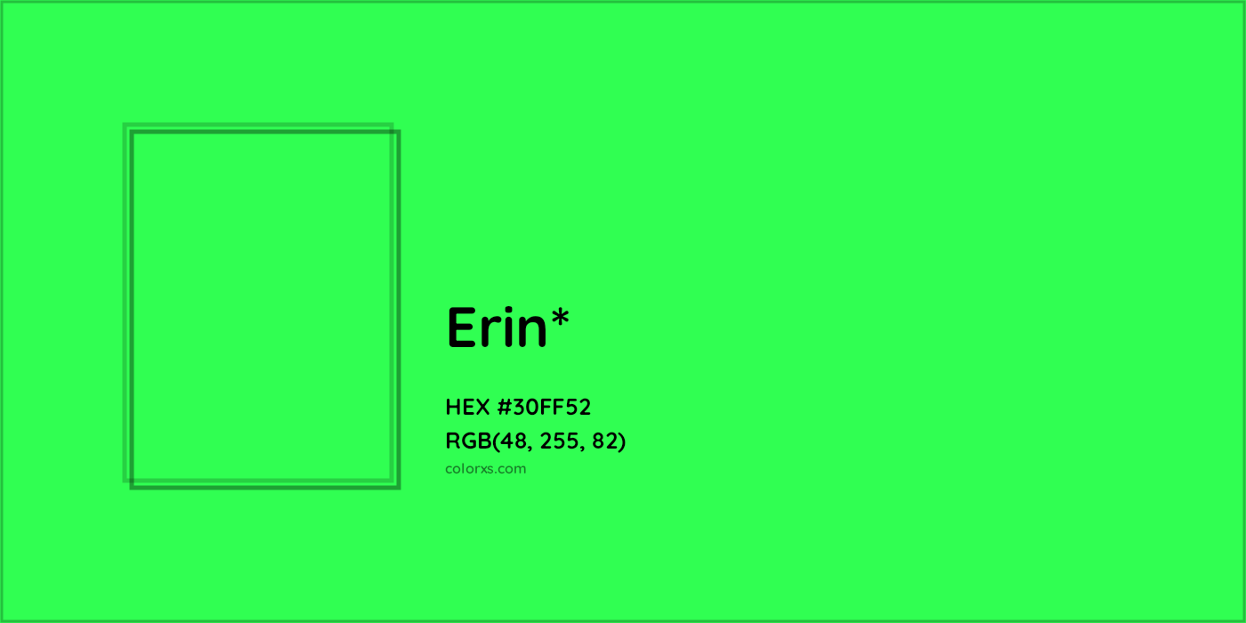 HEX #30FF52 Color Name, Color Code, Palettes, Similar Paints, Images
