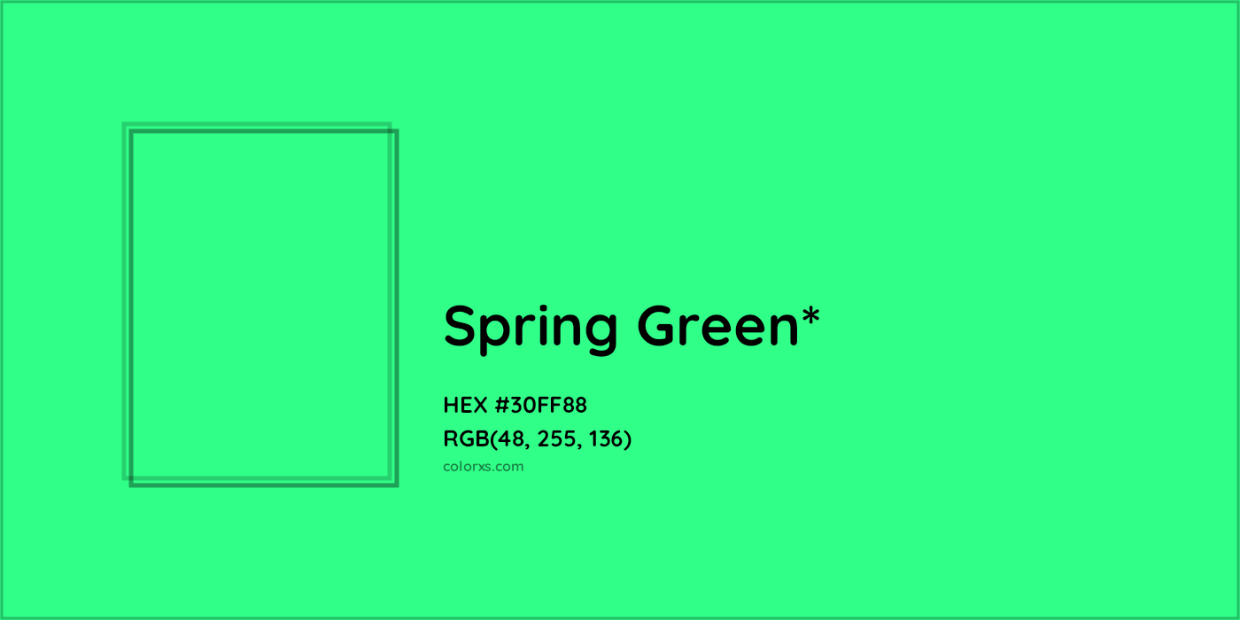 HEX #30FF88 Color Name, Color Code, Palettes, Similar Paints, Images