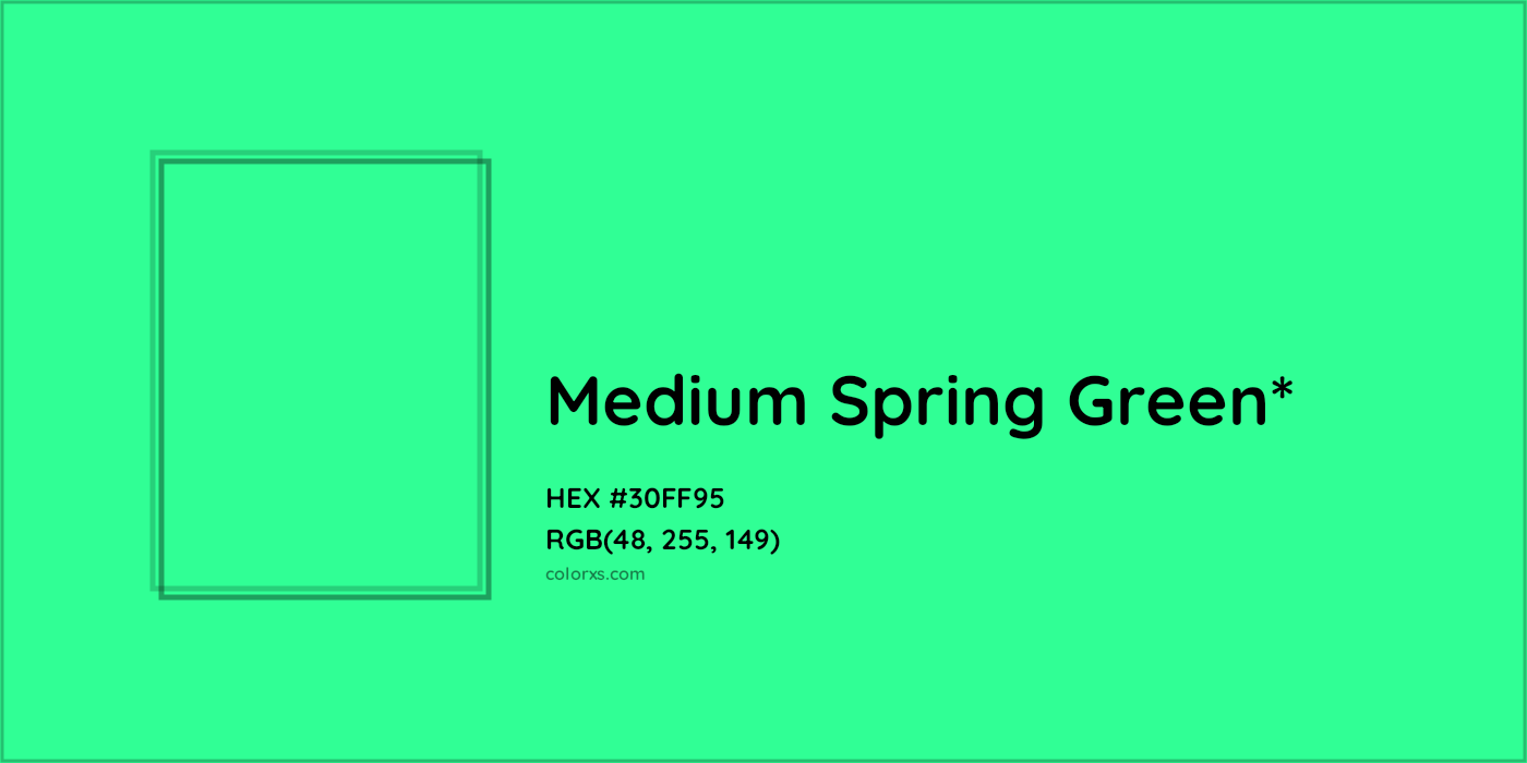 HEX #30FF95 Color Name, Color Code, Palettes, Similar Paints, Images