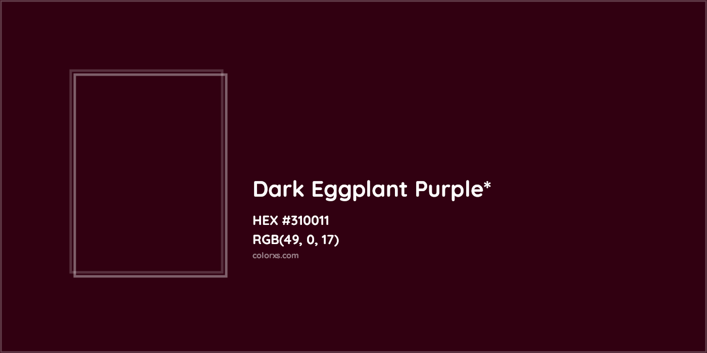 HEX #310011 Color Name, Color Code, Palettes, Similar Paints, Images
