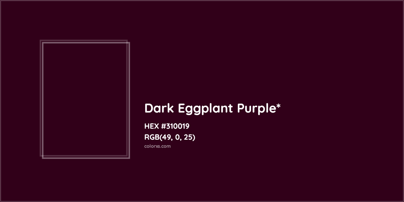 HEX #310019 Color Name, Color Code, Palettes, Similar Paints, Images