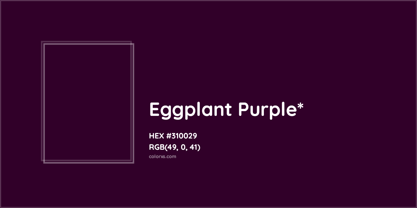 HEX #310029 Color Name, Color Code, Palettes, Similar Paints, Images