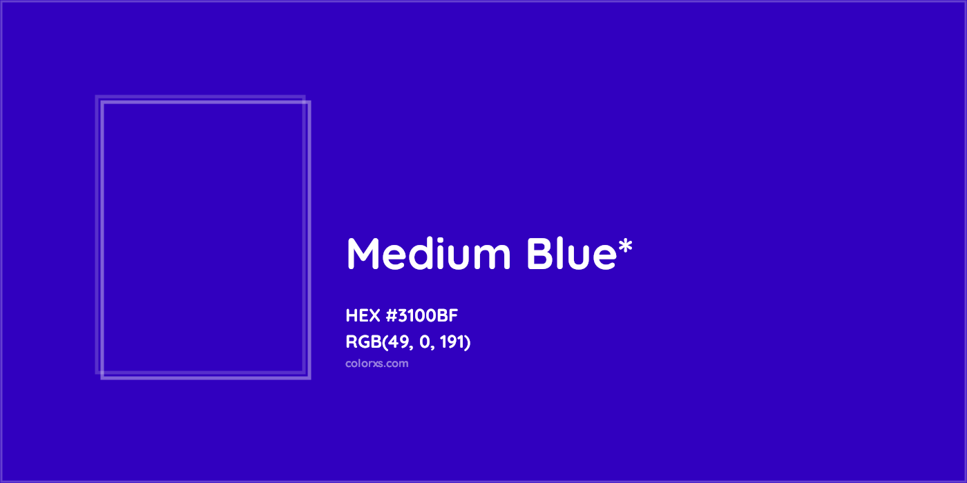 HEX #3100BF Color Name, Color Code, Palettes, Similar Paints, Images