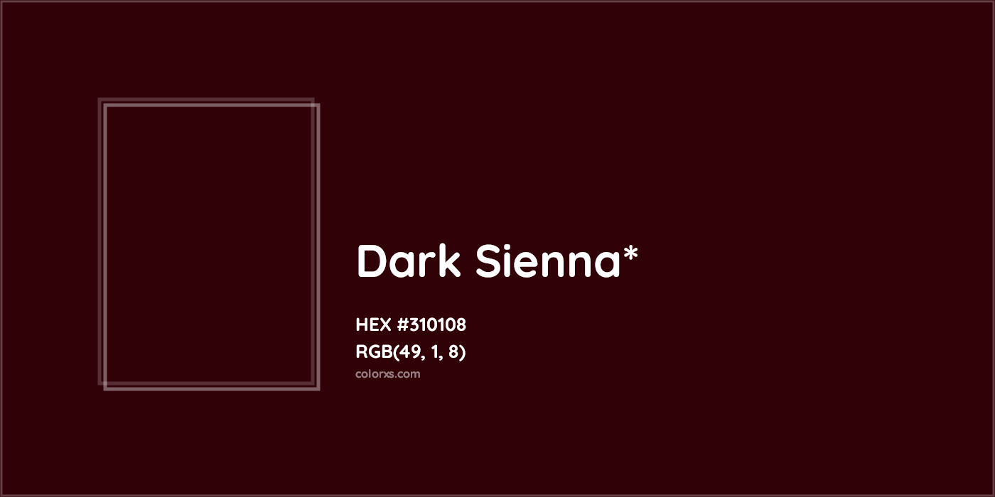 HEX #310108 Color Name, Color Code, Palettes, Similar Paints, Images