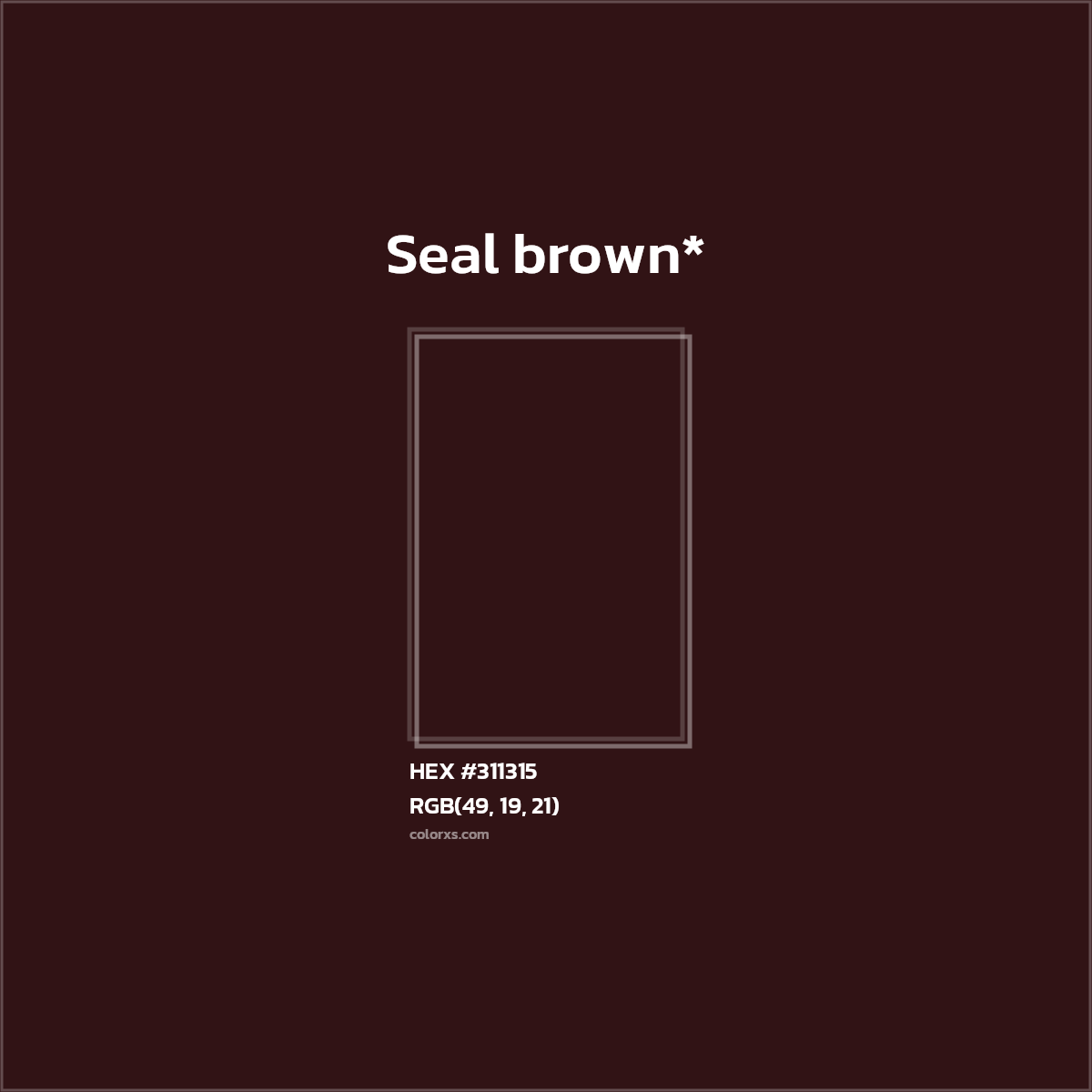 HEX #311315 Color Name, Color Code, Palettes, Similar Paints, Images
