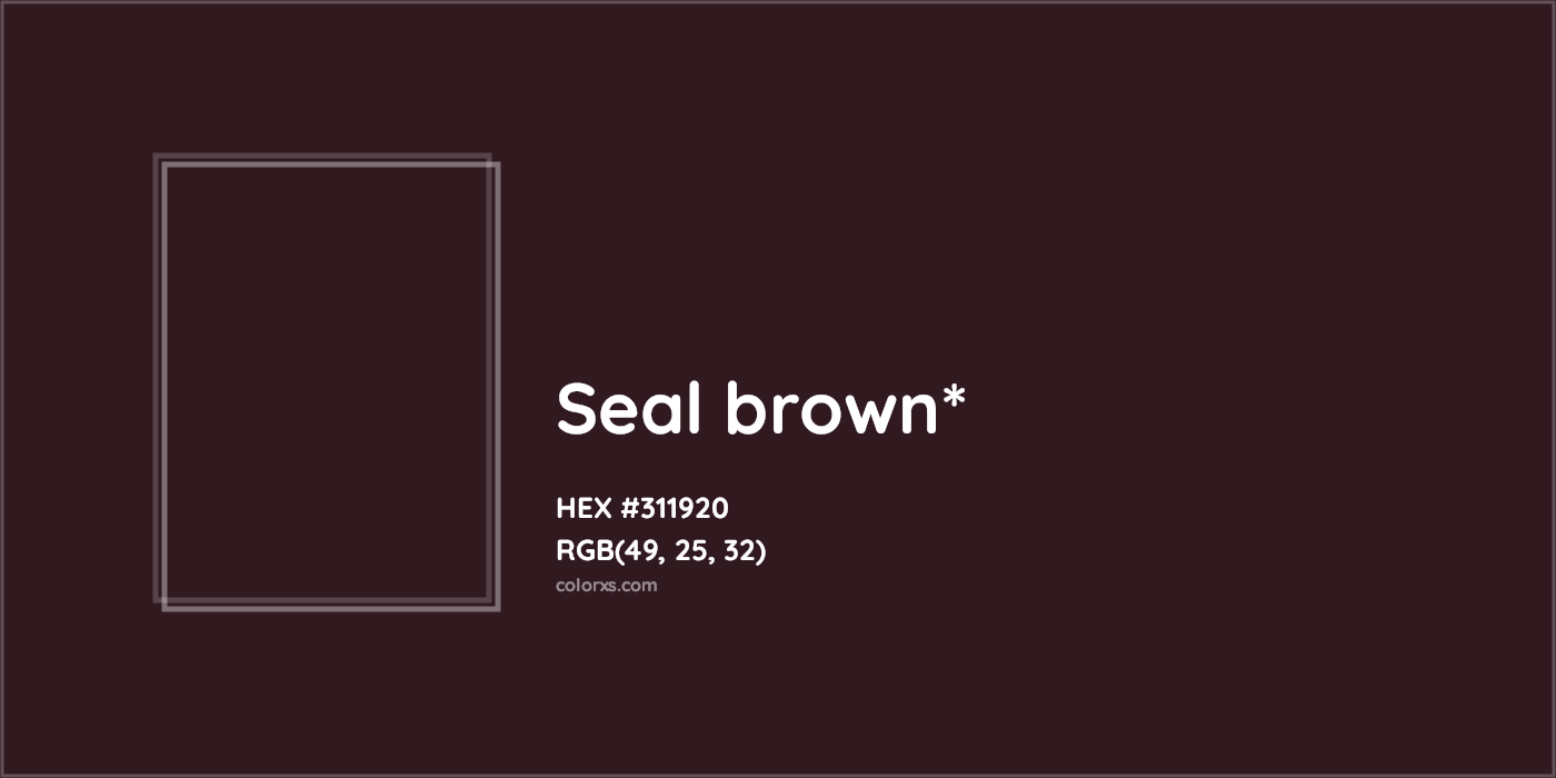 HEX #311920 Color Name, Color Code, Palettes, Similar Paints, Images