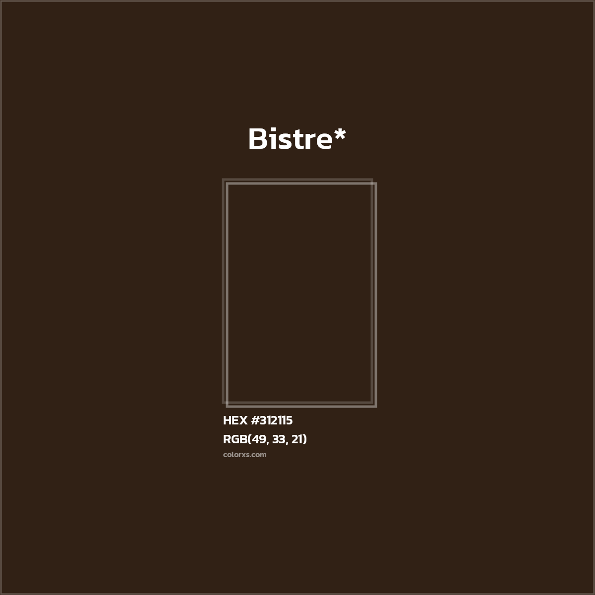 HEX #312115 Color Name, Color Code, Palettes, Similar Paints, Images