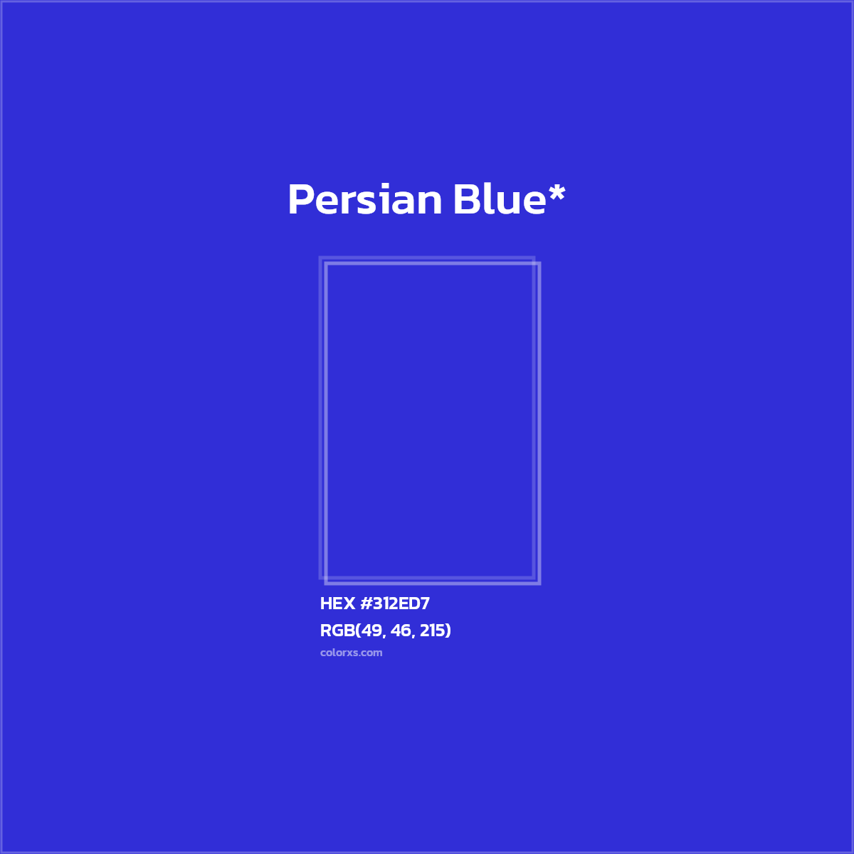 HEX #312ED7 Color Name, Color Code, Palettes, Similar Paints, Images