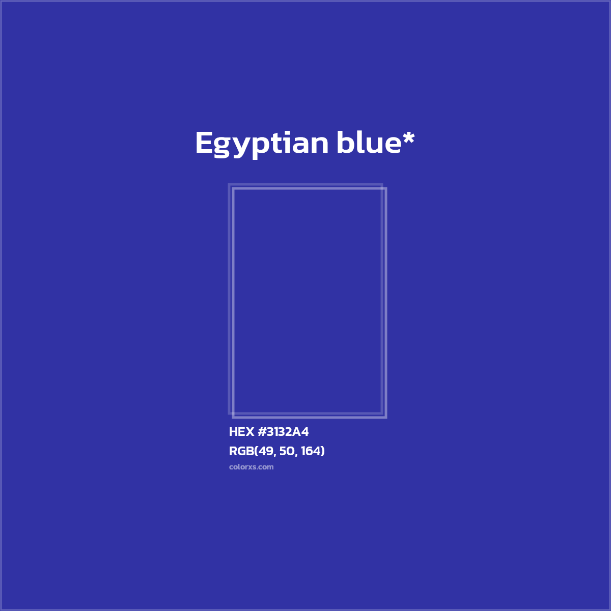 HEX #3132A4 Color Name, Color Code, Palettes, Similar Paints, Images