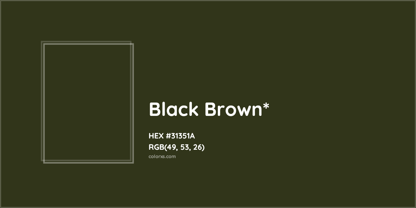 HEX #31351A Color Name, Color Code, Palettes, Similar Paints, Images