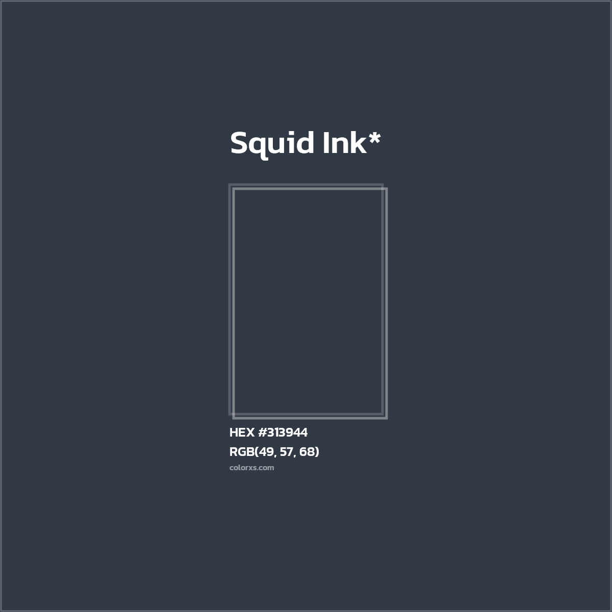 HEX #313944 Color Name, Color Code, Palettes, Similar Paints, Images