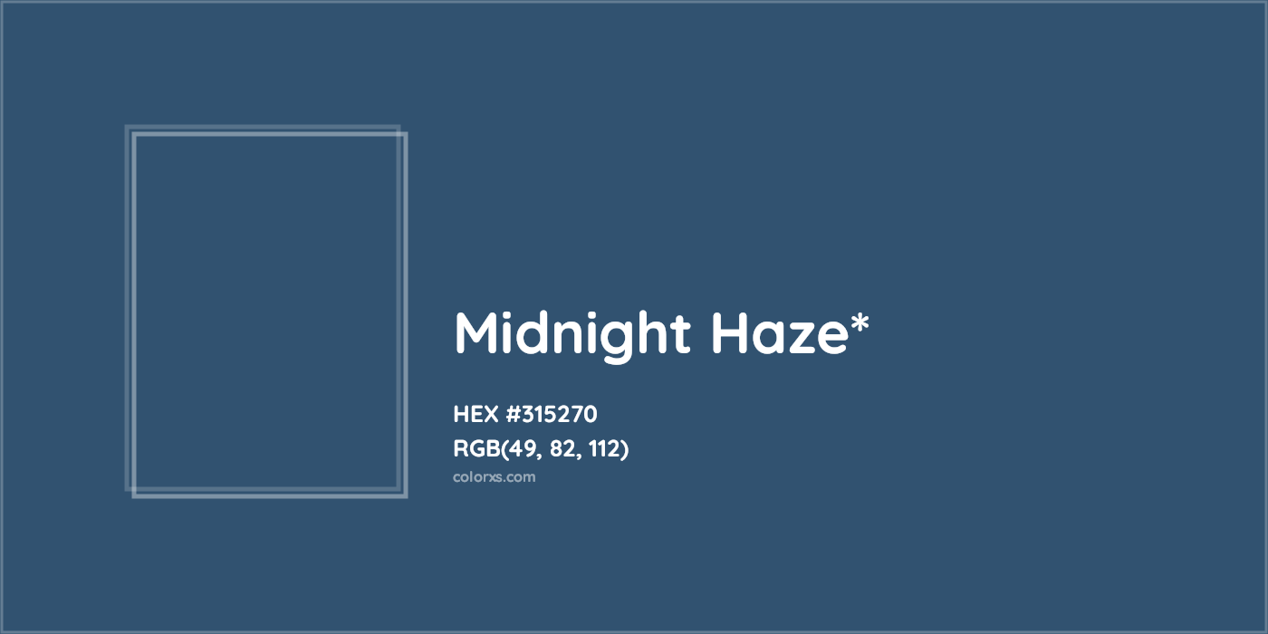 HEX #315270 Color Name, Color Code, Palettes, Similar Paints, Images