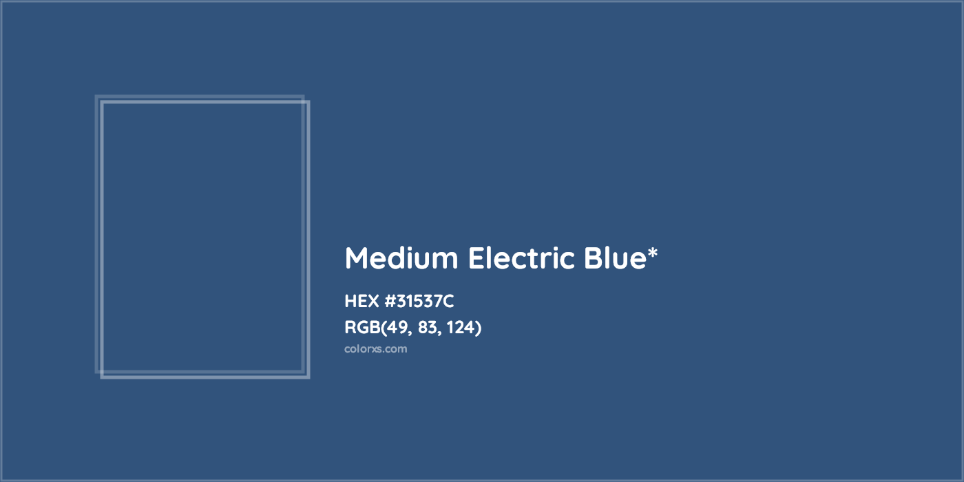 HEX #31537C Color Name, Color Code, Palettes, Similar Paints, Images