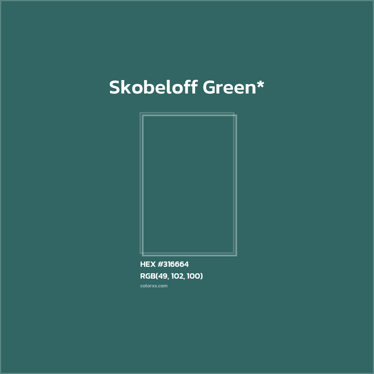 HEX #316664 Color Name, Color Code, Palettes, Similar Paints, Images