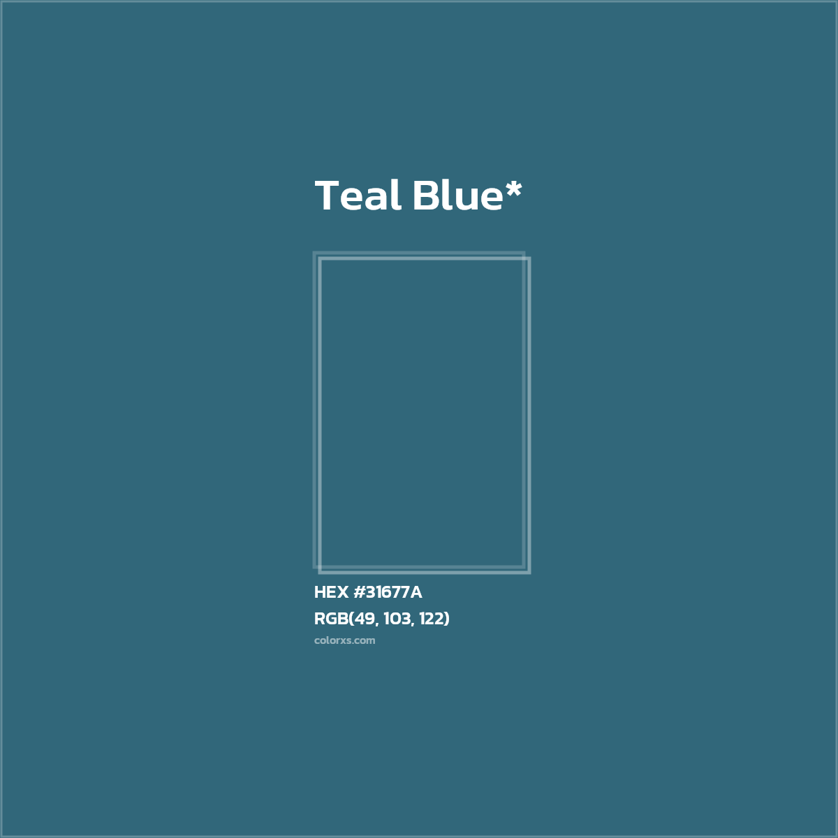 HEX #31677A Color Name, Color Code, Palettes, Similar Paints, Images