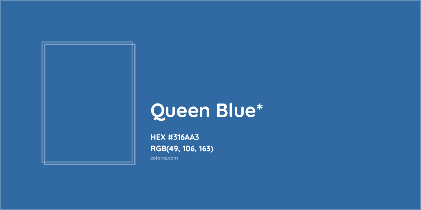 HEX #316AA3 Color Name, Color Code, Palettes, Similar Paints, Images