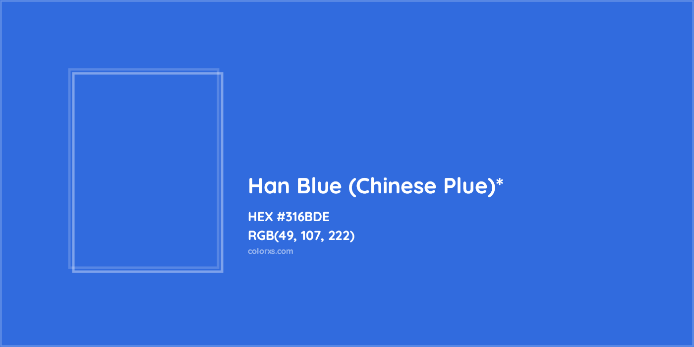HEX #316BDE Color Name, Color Code, Palettes, Similar Paints, Images
