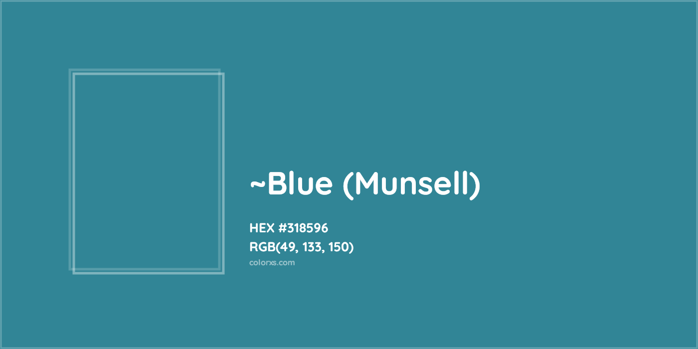 HEX #318596 Color Name, Color Code, Palettes, Similar Paints, Images