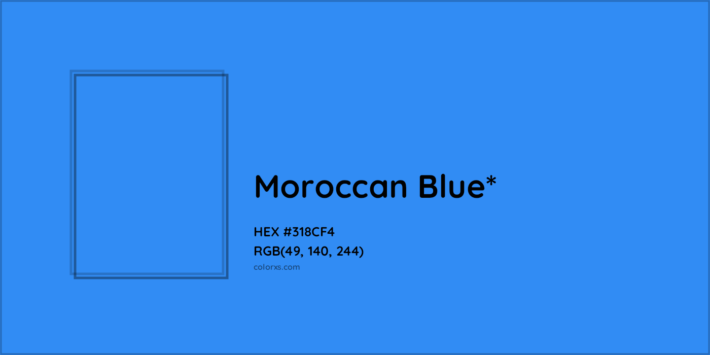 HEX #318CF4 Color Name, Color Code, Palettes, Similar Paints, Images