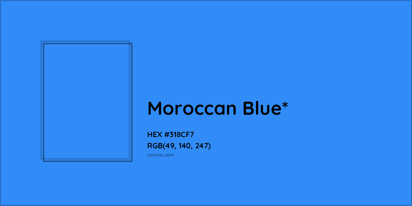HEX #318CF7 Color Name, Color Code, Palettes, Similar Paints, Images