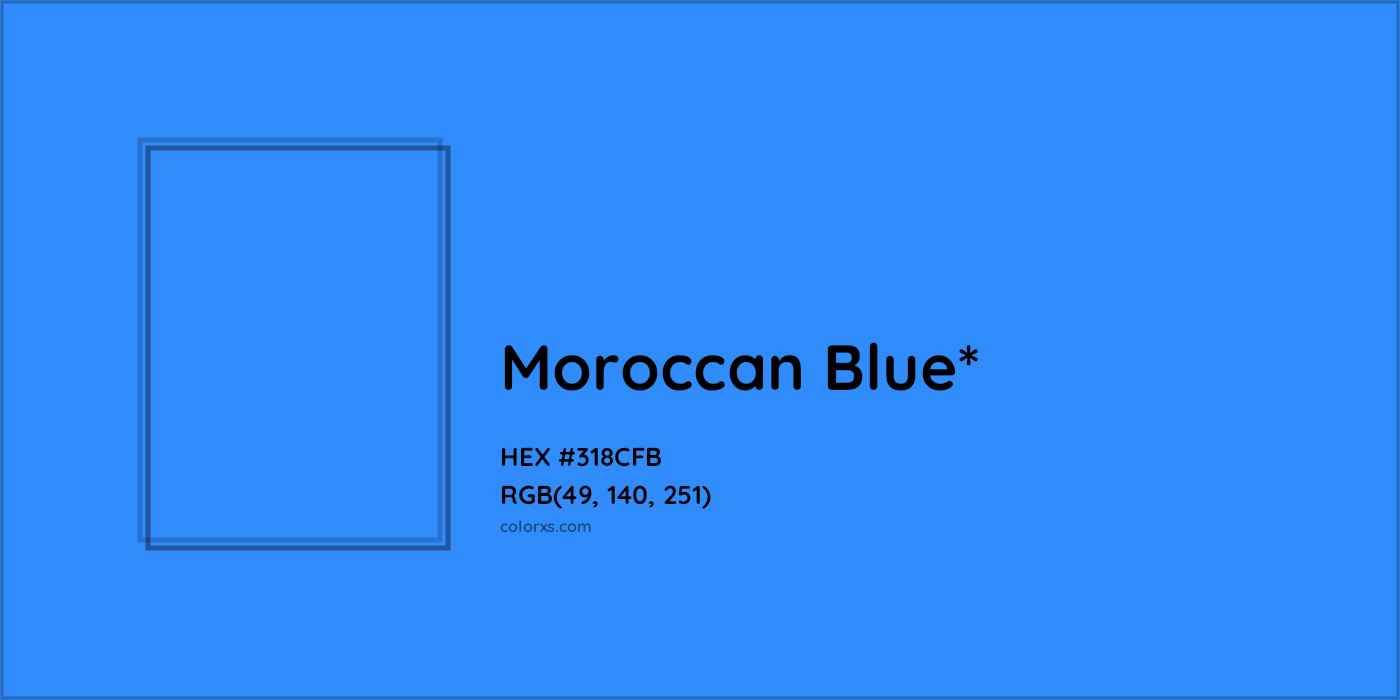 HEX #318CFB Color Name, Color Code, Palettes, Similar Paints, Images